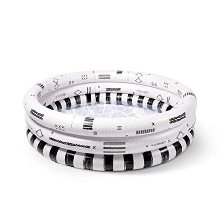 Minnidip Cabana Stripe Kiddie Pool - Black/White