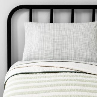 Modern Quilt - Hearth & Hand™ with Magnolia Green Stripped