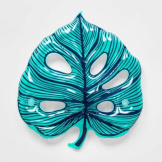 Tropical Palm Leaf Pool Float Dark Green - Sun Squad™