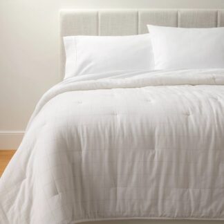 Grid Stitch Cotton Quilt - Threshold™ designed with Studio McGee
