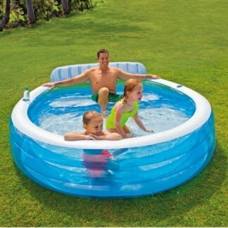 Intex 88" X 85" X 30" Swim Center Family Lounge Inflatable Pool