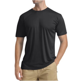 Men’s Solid Color Quick-Dry Crewneck T-Shirt (UPC 29287)
