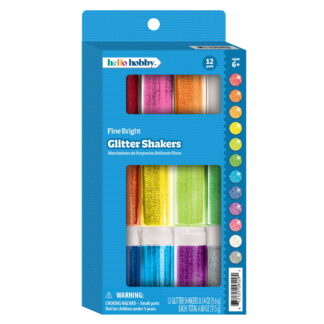 Hello Hobby Bright Fine Glitter Shakers