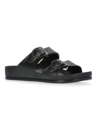 Time and Tru Women's EVA Double-Buckle Slide Sandals