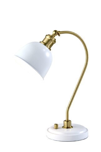 Better Homes & Gardens BH6526057317051 White and Gold Desk Lamp