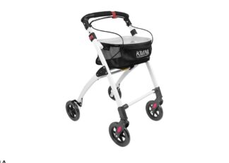 KMINA PRO - Lightweight Rollator Walker, Folding Rollators for Seniors and Narrow Doors