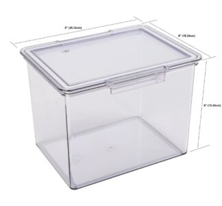 The Home Edit XL Canisters Clear Plastic Food Storage Containers, Pack of 2