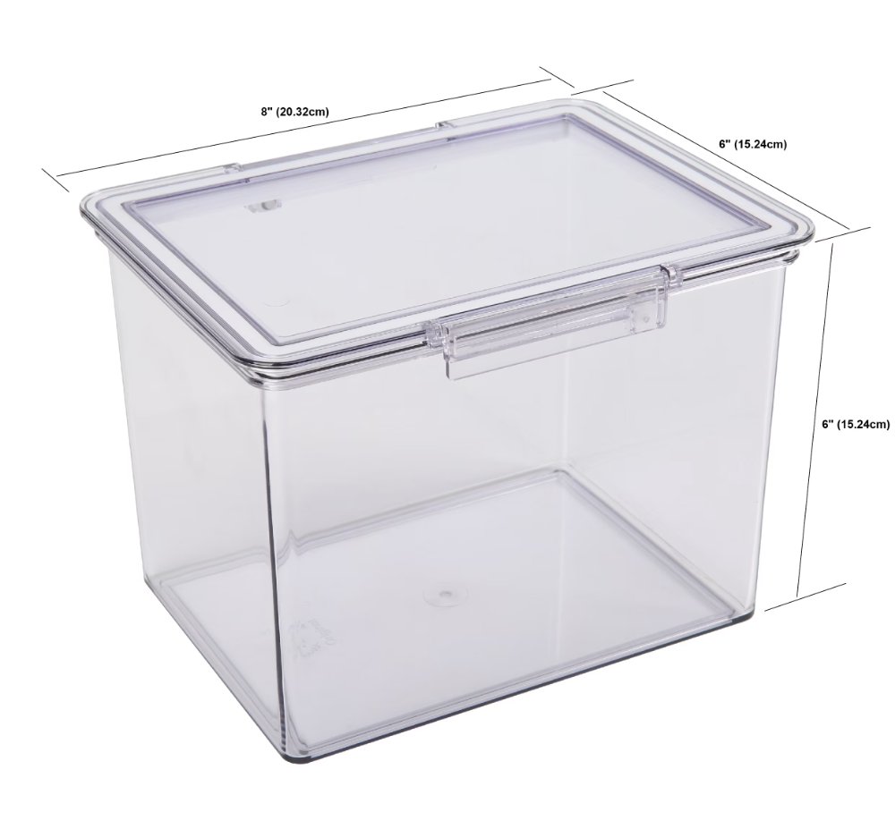 The Home Edit XL Canisters Clear Plastic Food Storage Containers, Pack of 2