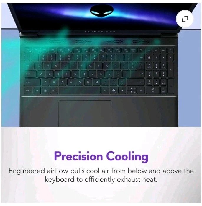 Alienware 15.3" WUXGA 165Hz Gaming AMD Ryzen 5 220 RTX 4050 GDDR6 16GB 512GB SSD - Image 5