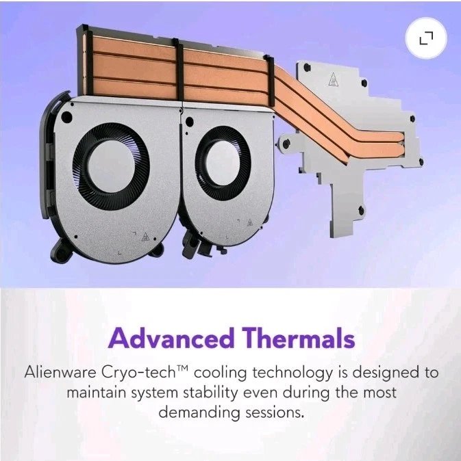 Alienware 15.3" WUXGA 165Hz Gaming AMD Ryzen 5 220 RTX 4050 GDDR6 16GB 512GB SSD - Image 8