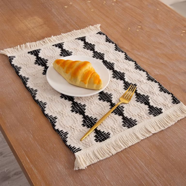 Handmade Cotton Woven Boho Placemats,Tablemats 1ct