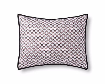 Xhilaration Brushed Black & Tan Triangles Standard Pillow Sham Set Of Two