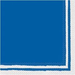 321 Party Napkins Blue/White 42ct