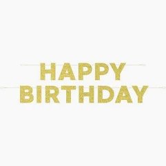 321 Happy Birthday Banner