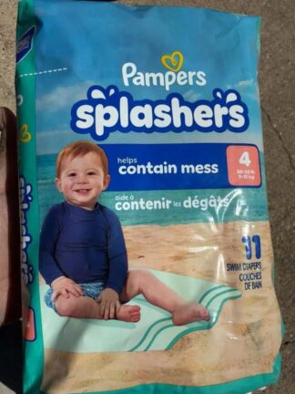 Pampers Splashers Disposable Swim Diapers Size 4, 11 Count