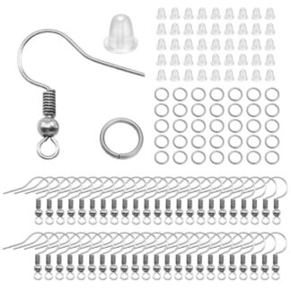Earring Hooks & Silicone Backs Set