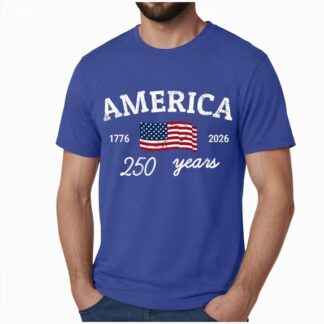 UngA Mens 250th Anniversary USA Shirt Independence Day Short Sleeve Shirt for Men (Blue,S)