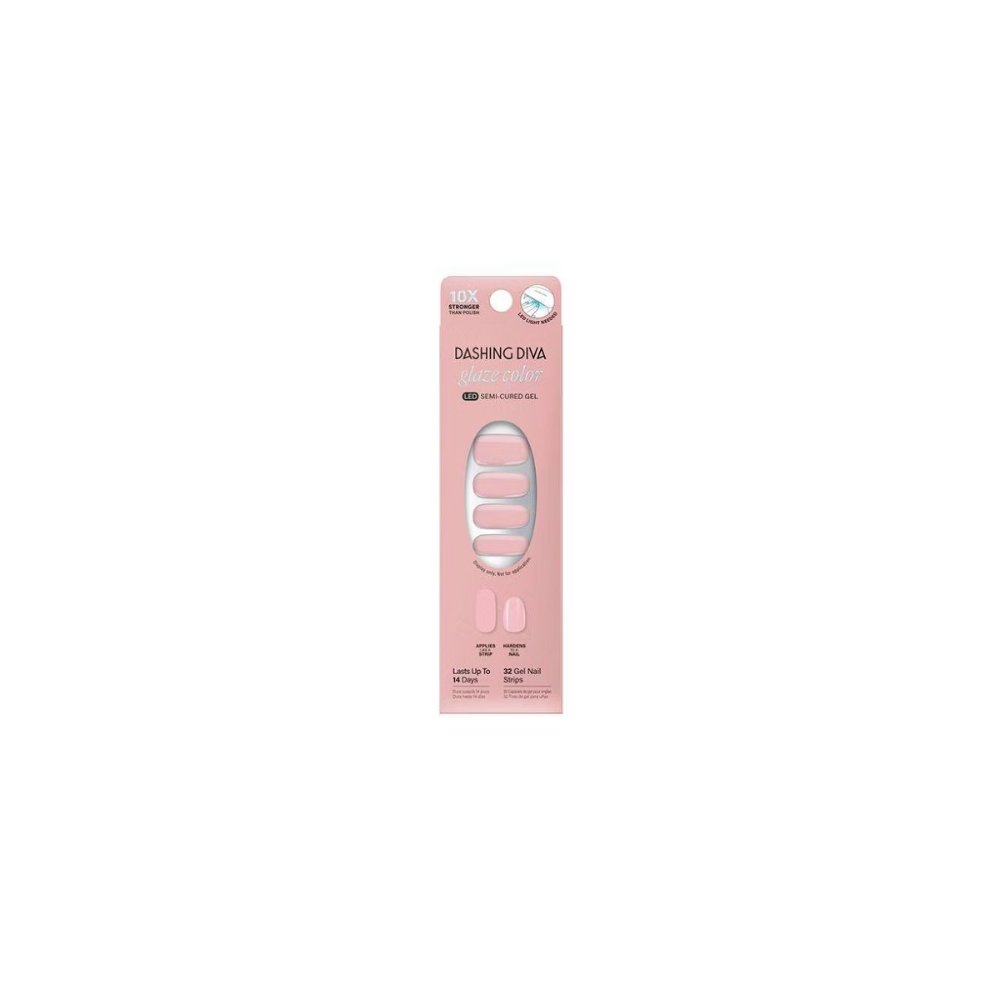 Dashing Diva Glaze Color Semi-Cured Gel Nail Polish Strips - Aristocrat - 32ct