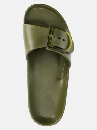 Time and Tru Women's One-Buckle EVA Slide Sandals