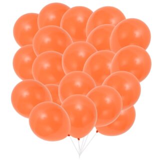 Unique Bargains 20Pcs Latex Party 10 Inch Helium Balloons Orange