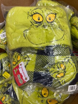 Dr. Seuss Men's Grinch Superminky Lounger, One Size Fits Most