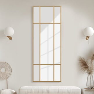 63 x24  Rectangle Wall Mirror Window Mirror Full Mirror Gold