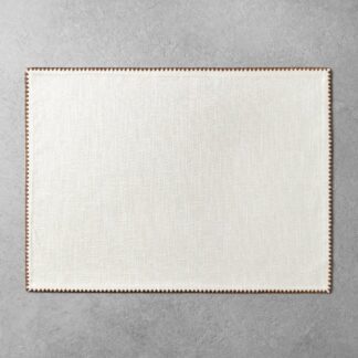 Edge Stitch Placemat Sour Cream/Pumpkin Brown - Hearth & Hand with Magnolia