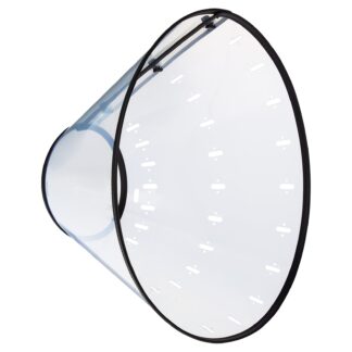 Vibrant Life Plastic Adjustable Pet Recovery E-Collar Cone for Dogs