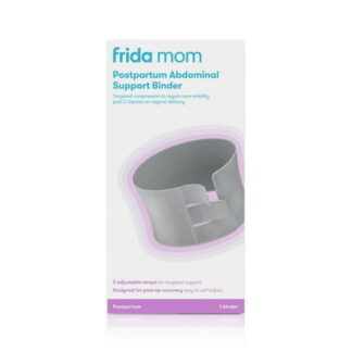 Frida Mom Postpartum Abdominal Support Binder: Spandex, Front Hook and Loop Fastener, Back Elastic, Under Belly