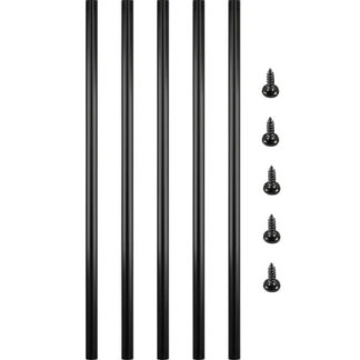 KFFKFF 51 Pack 26 inch Aluminum Alloy Railing Deck Balusters Metal Deck Spindles