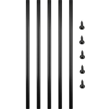 KFFKFF 51 Pack 26 inch Aluminum Alloy Railing Deck Balusters Metal Deck Spindles
