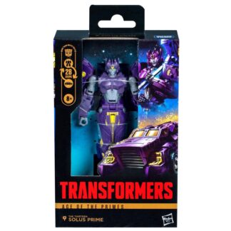 Transformers Age of The Primes Deluxe Class The Thirteen Solus Prime, 5.5-inch Converting Action Figure, Robot Toys for