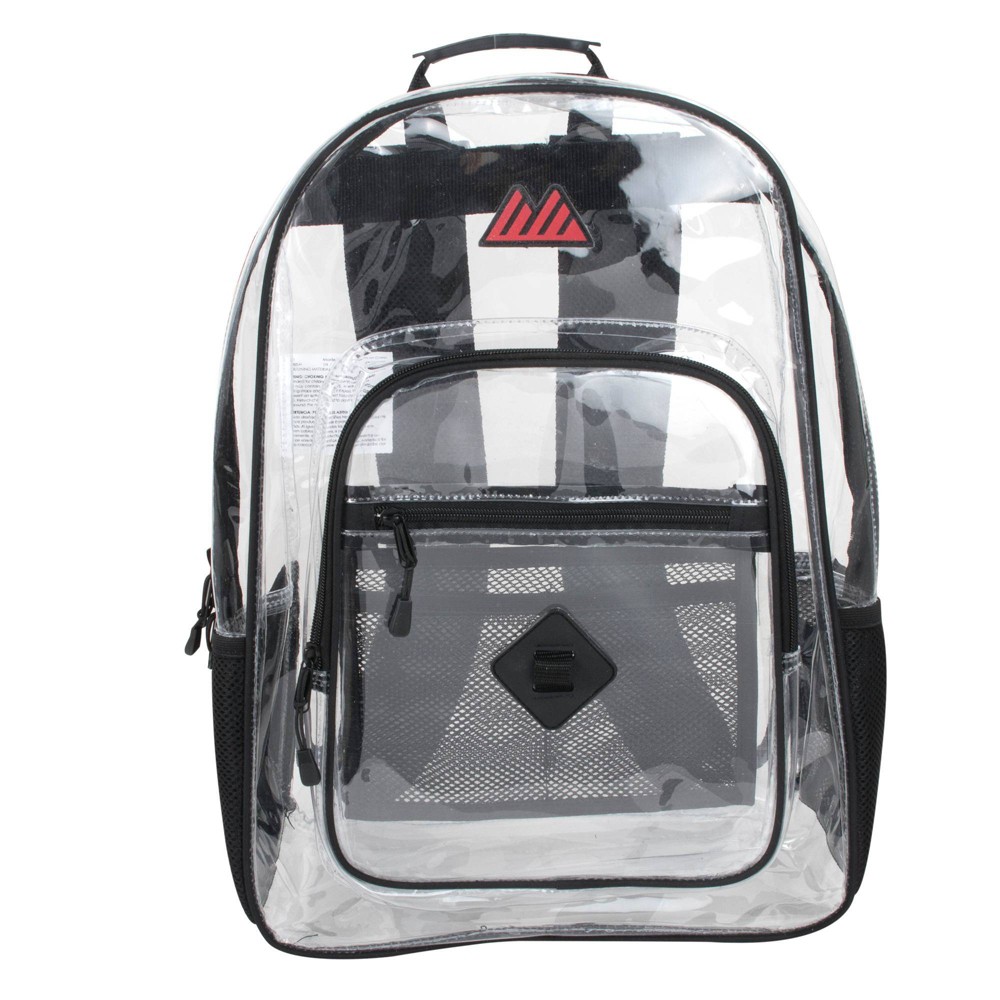 Trailmaker Deluxe 18" Backpack - Clear: PVC Vinyl, Middle & High School