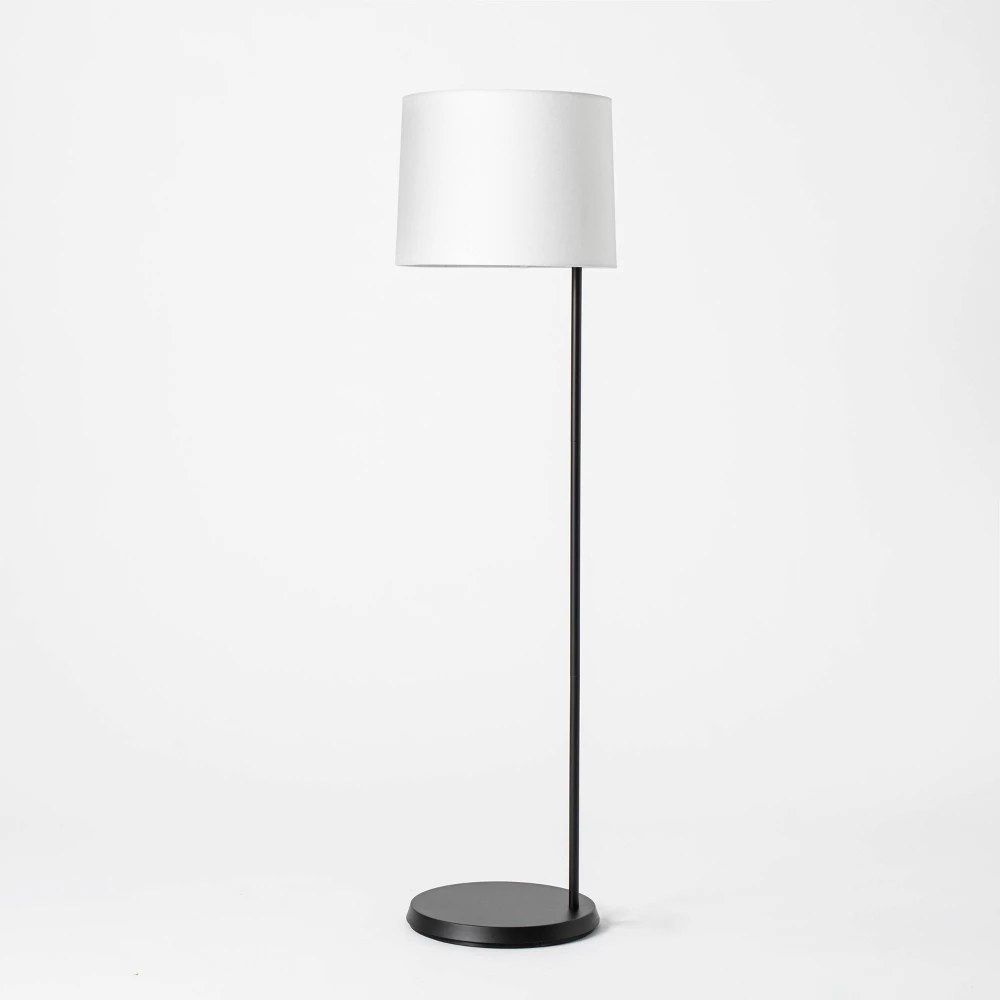 Offset Base Floor Lamp (Includes LED Light Bulb) Black - Threshold designed with Studio McGee