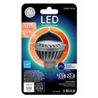 LED Flood Light Bulb Bright White Clear MR16 500 Lumens 7-Watts