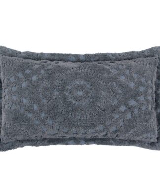 Better Trends Rio Floral Design 100% Cotton King Sham Gray