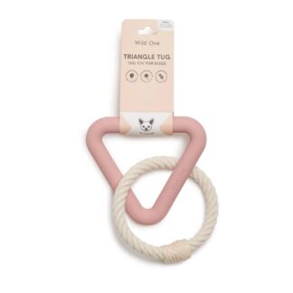 Wild One Triangle Tug Dog Toy - Pink - S