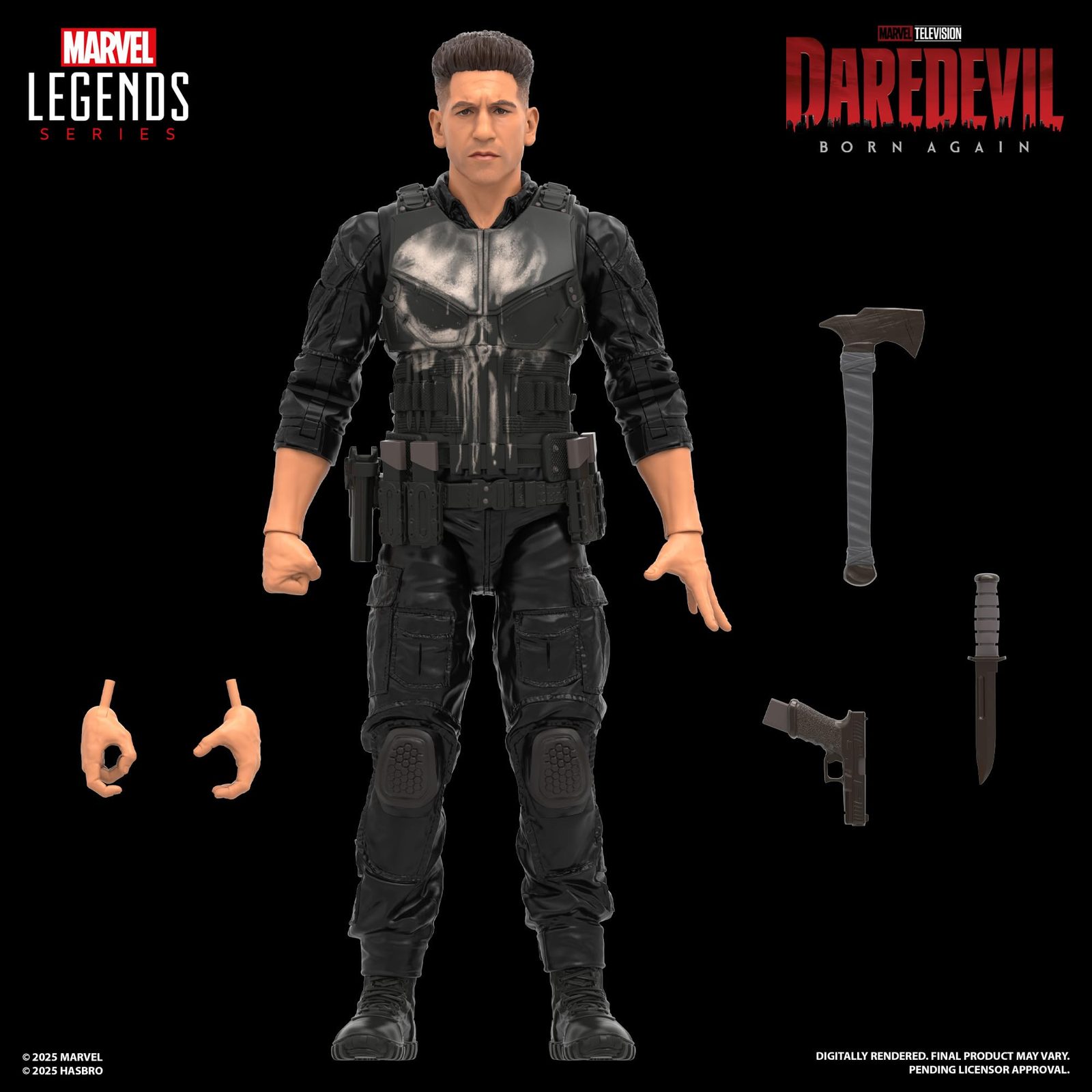 Marvel Legends Series Daredevil: Born Again Punisher Collectible 6-Inch Action Figure - Image 4