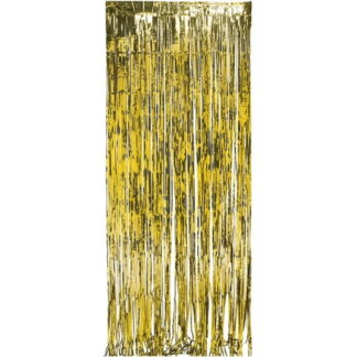 Metallic Gold Foil Fringe Door Curtain Hanging Decoration 8 x 3 by Way to Celebrate