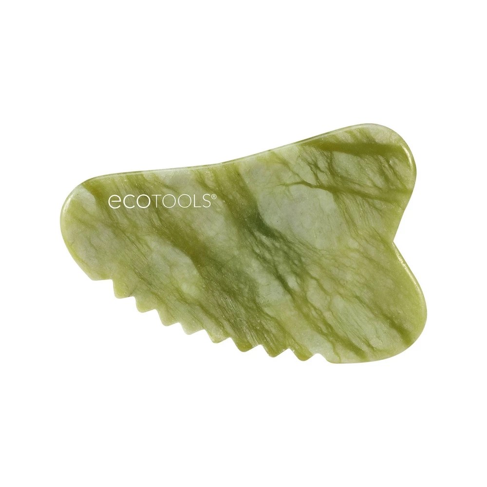 EcoTools Body Gua Sha Jade Body & Face De-Puffing Tool Massage & Sculpt Skin 1 Count