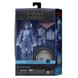 Star Wars The Black Series, Holocomm Collection Bo-Katan Kryze Collectible Action Figure with Holographic Disco That Lig