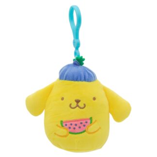 Squishmallows 3.5" Clip-On Summertime Hello Kitty Pompompurin