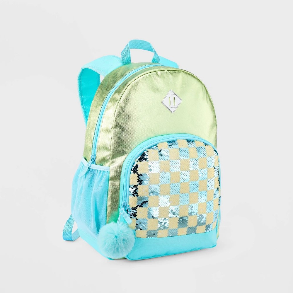 Kids 16.5 Backpack Sequin Checkered - Cat & Jack