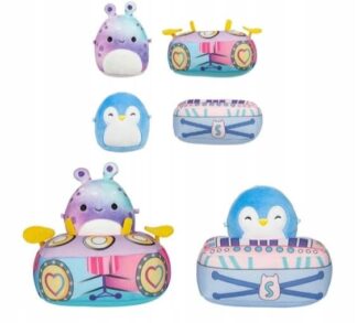 Squishmallows Micromallows 2 Daxxon and Puff mascots with clothes 6 cm