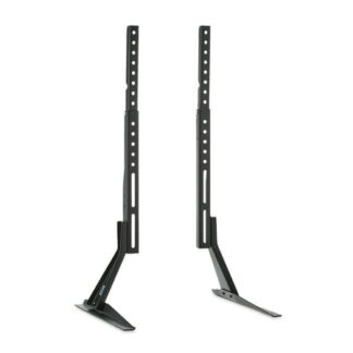 onn Tabletop TV Stand for 37  to 70  TVs  Holds up to 110 lbs  Black- Metal Legs for Tabletop