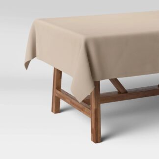 120 x 60 Solid Tablecloth Natural - Brown Christmas Thanksgiving Table cloth cover Parties Gatherings