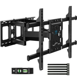 PERLESMITH Full Motion TV Wall Mount for 37-75  TVs  Swivel Tilt  132 lbs Max