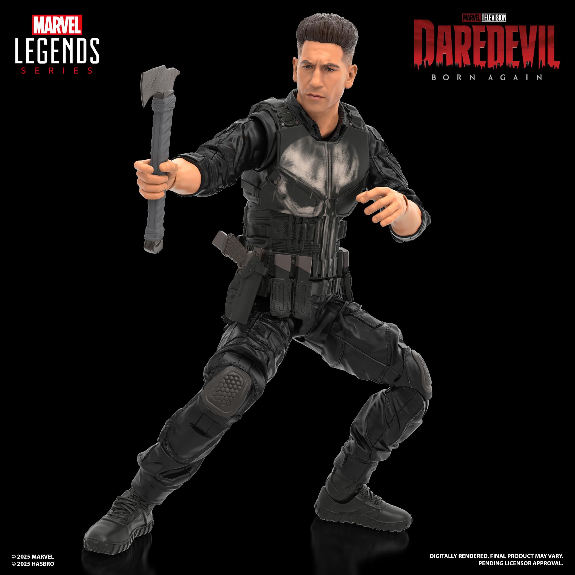 Marvel Legends Series Daredevil: Born Again Punisher Collectible 6-Inch Action Figure - Image 2