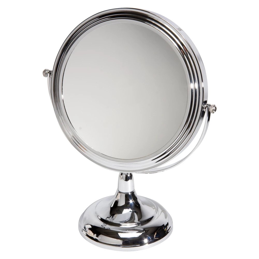 Harry D Koenig Co Reverse Vanity Mirror, Round, 8 Inch