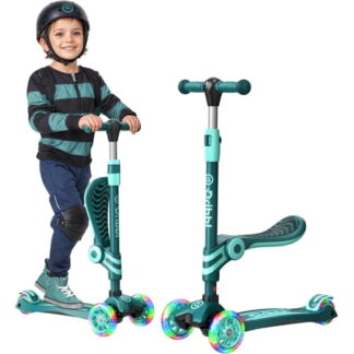 3-Wheel Kids' Scooter with LED Light-Up Wheels
